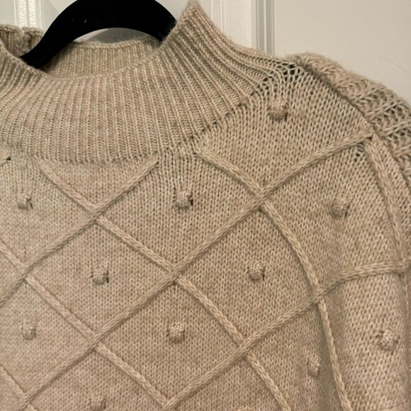 Calvin Klein Tan Mock Neck‎ Pullover Sweater - Size Small - Picture 3 of 7